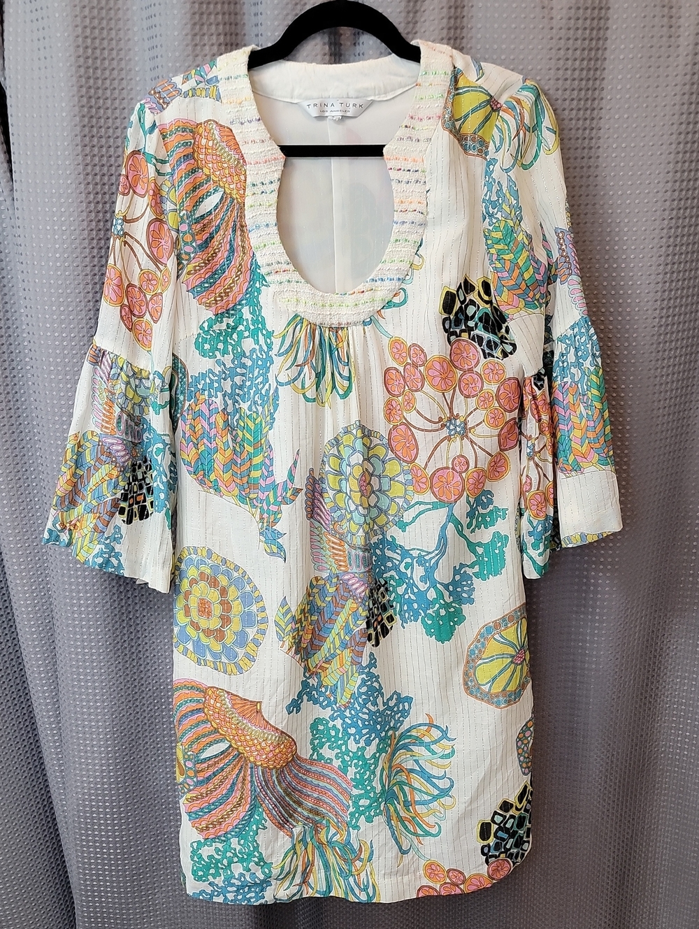 Trina Turk Mod Floral Print Shift dress Size 8
